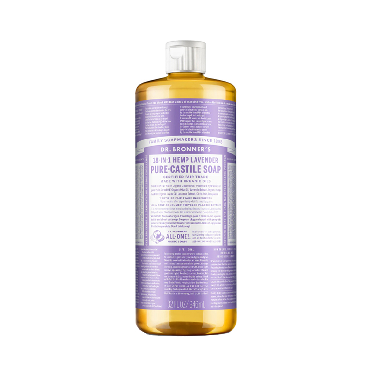 Dr Bronners Lavender Pure Castile Liquid Soap 946ml